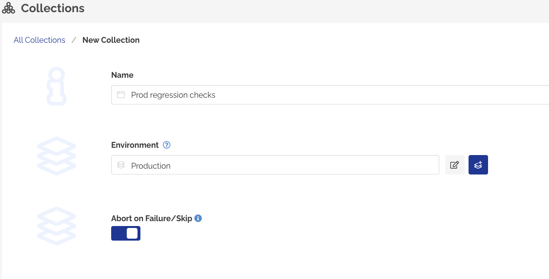 Create Collection with an Environment