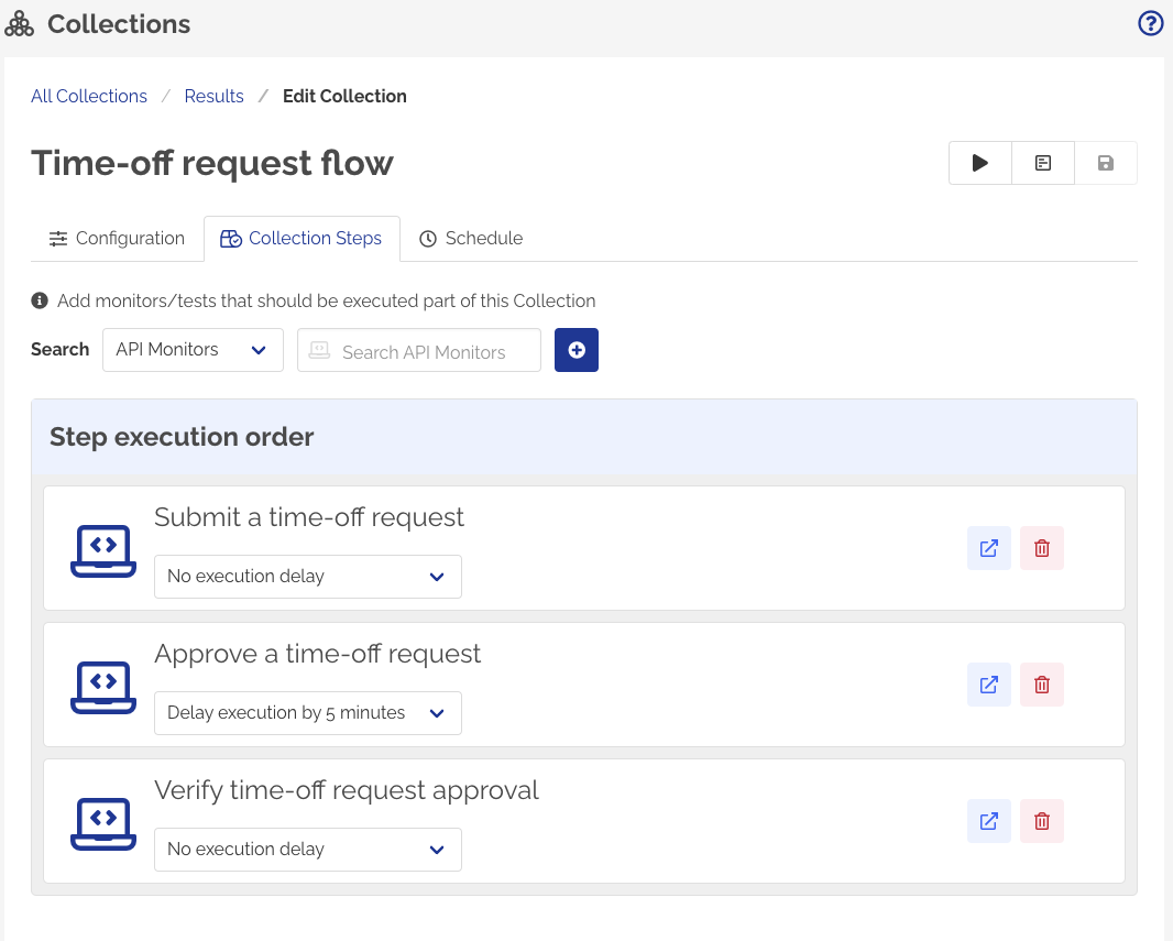 Collection Steps List