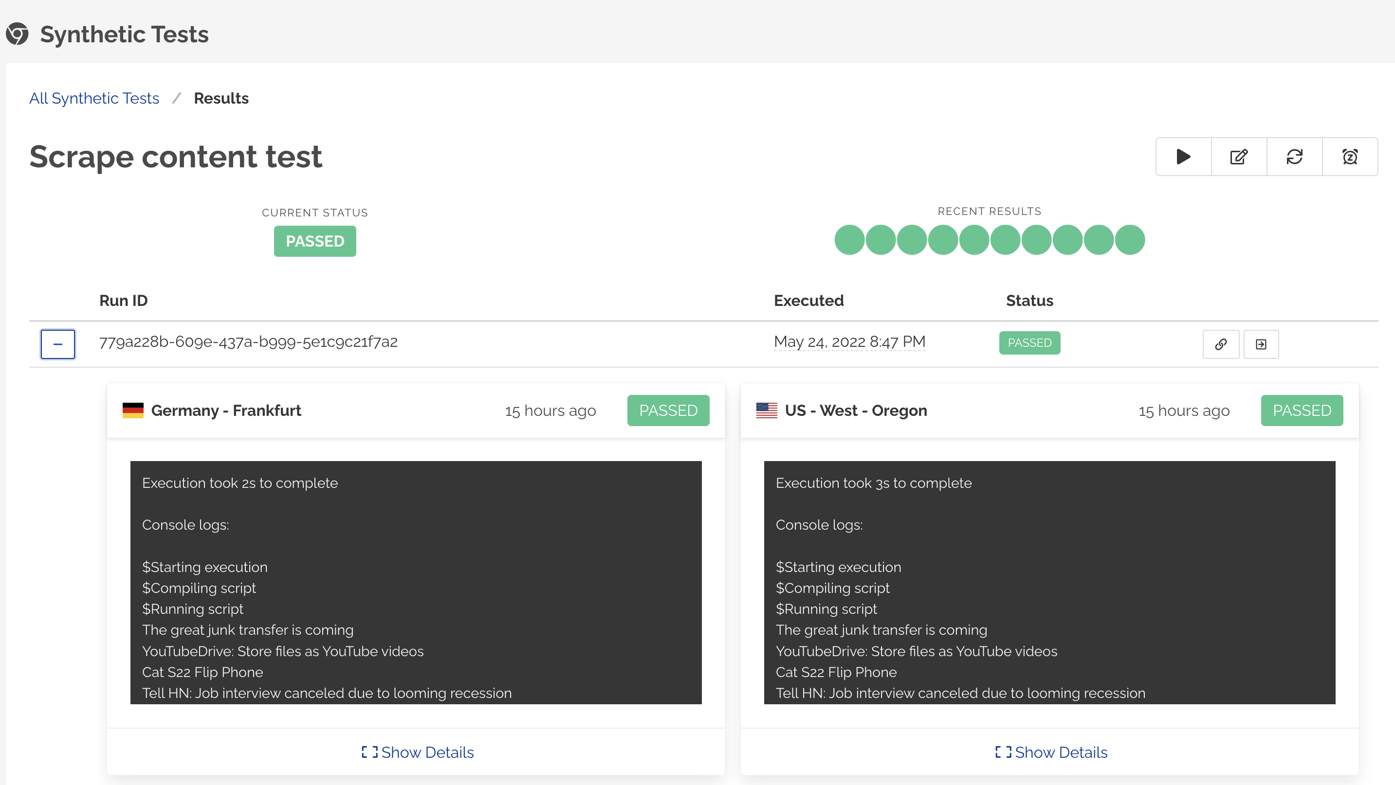 Browser Test Results